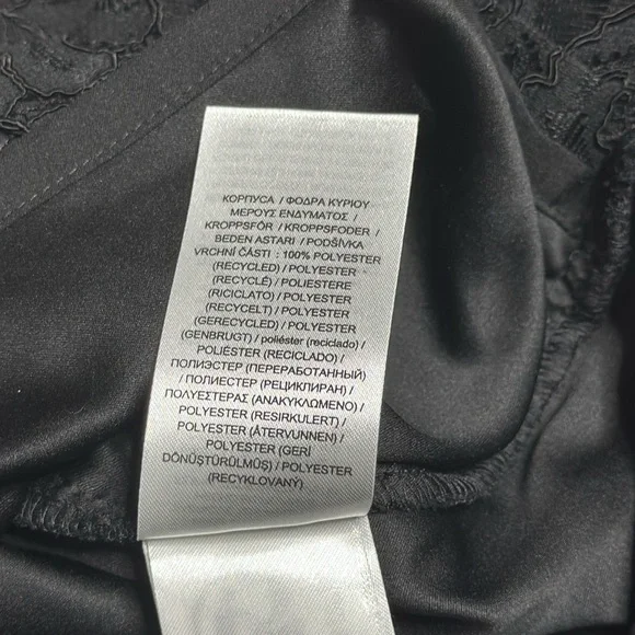 LAUREN RALPH LAUREN BLACK LACE PUFF SHORT SLEEVE COCKTAIL MIDI DRESS **NWT** - Picture 15 of 15